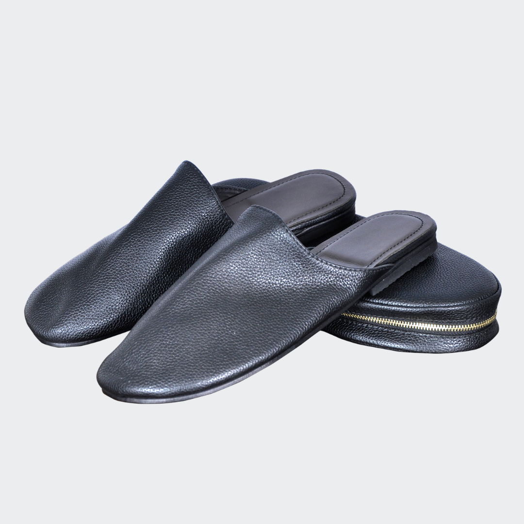 Babouche  en Cuir Véritable - Pliable & Zippée | FASSICUIR