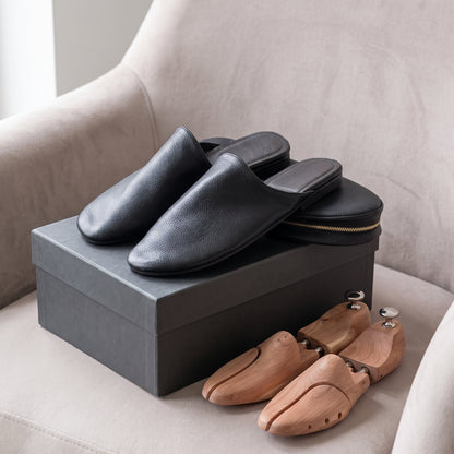 Babouche  en Cuir Véritable - Pliable & Zippée | FASSICUIR