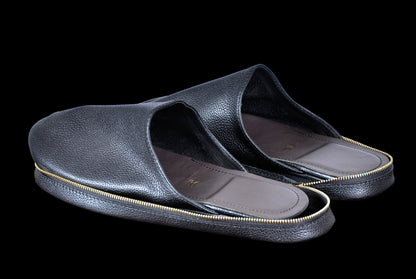 Babouche  en Cuir Véritable - Pliable & Zippée | FASSICUIR