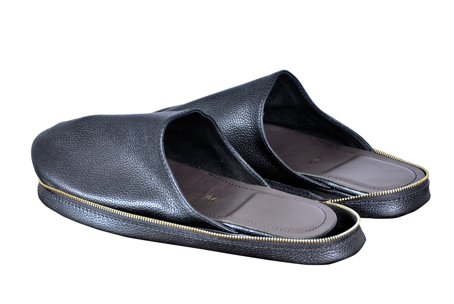Babouche  en Cuir Véritable - Pliable & Zippée | FASSICUIR