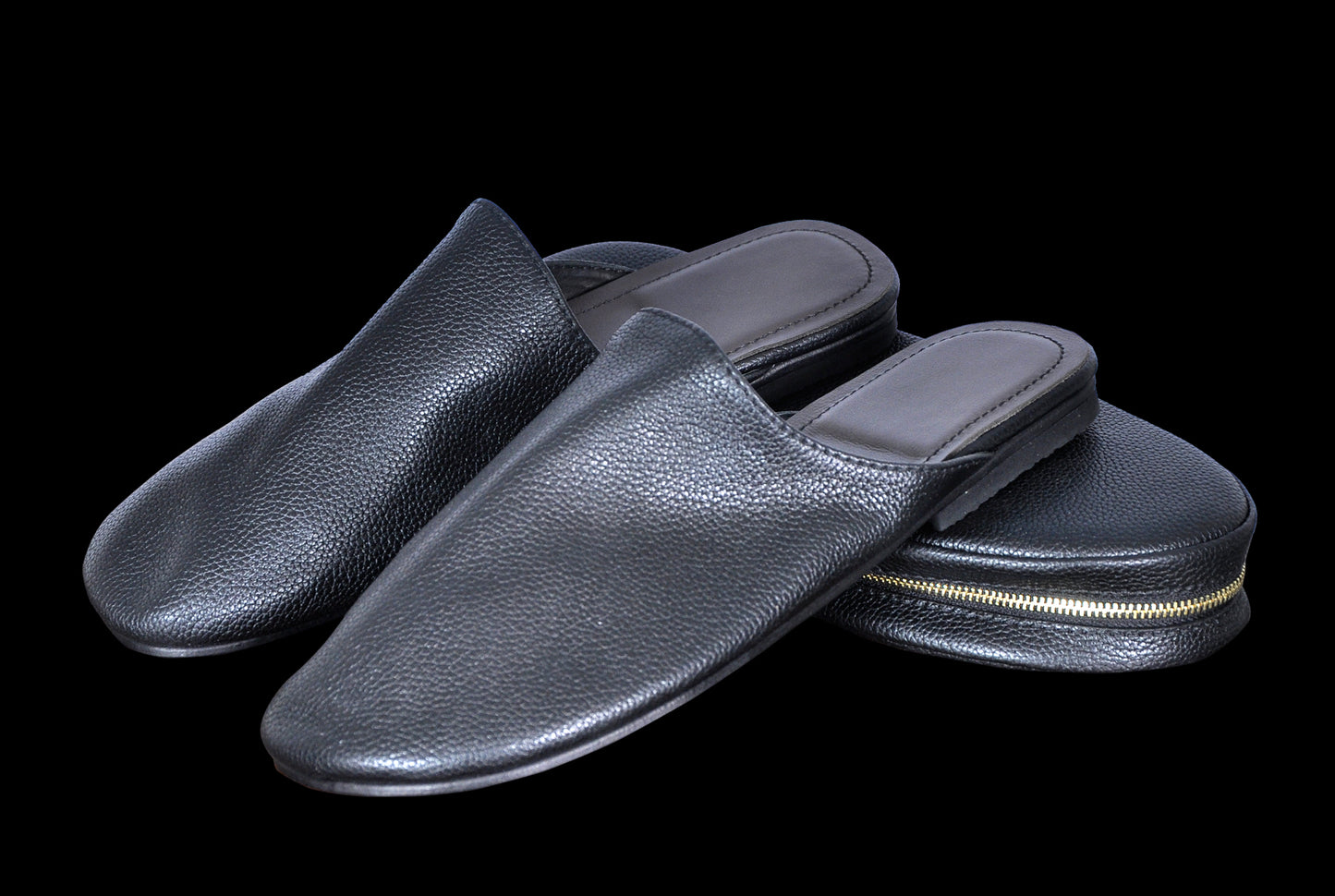 Babouche  en Cuir Véritable - Pliable & Zippée | FASSICUIR