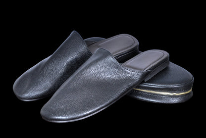 Babouche  en Cuir Véritable - Pliable & Zippée | FASSICUIR