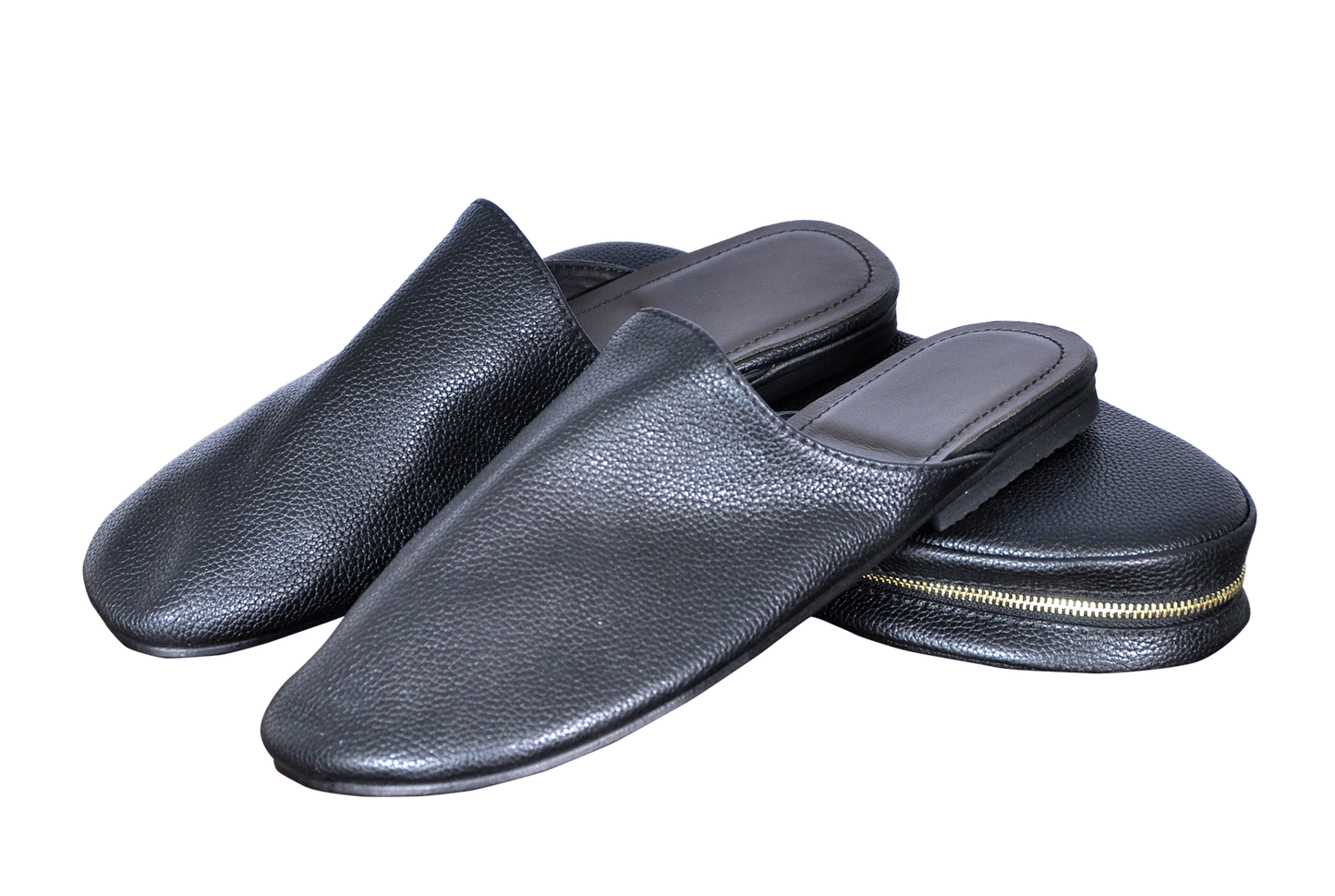 Babouche  en Cuir Véritable - Pliable & Zippée | FASSICUIR
