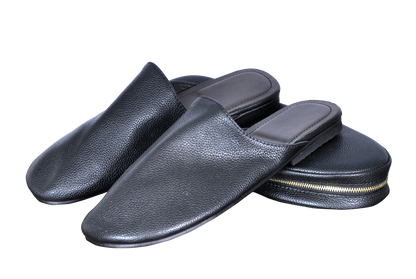 Babouche  en Cuir Véritable - Pliable & Zippée | FASSICUIR